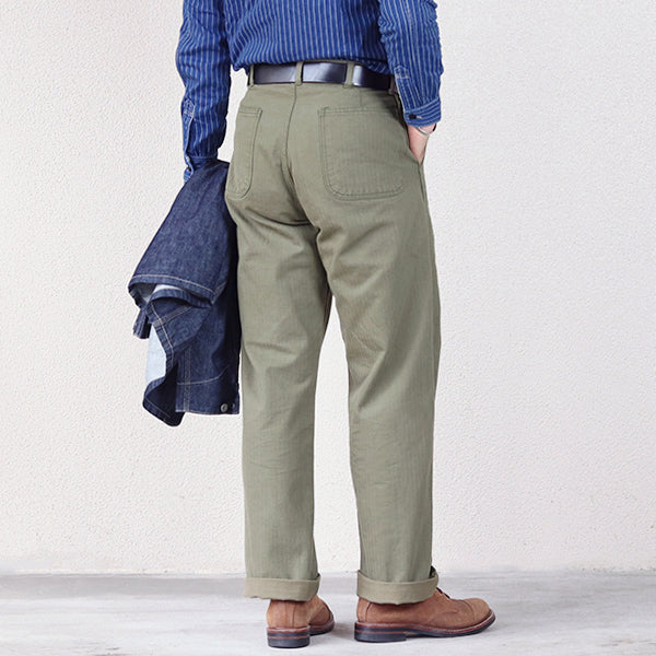 OKINAWA PANTS / SPECIAL FORCES / OLIVE HERRINGBONE TWILL - Image 3