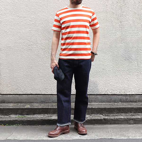 1940s STYLE BIKER HOOP T-SHIRT - Image 13