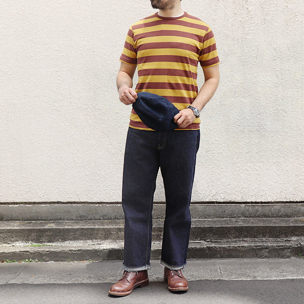 1940s STYLE BIKER HOOP T-SHIRT - Image 8