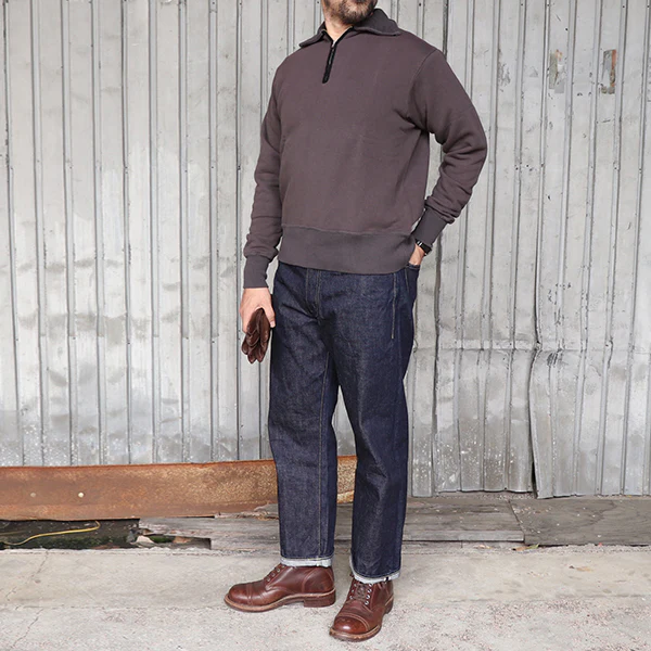 ZIP-NECK SWEAT SHIRT / UCLA BLUE - Image 5