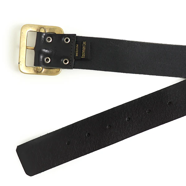 JEAN BELT / ITALIAN LEATHER / BLACK COW HIDE / MADE IN UK - Image 3