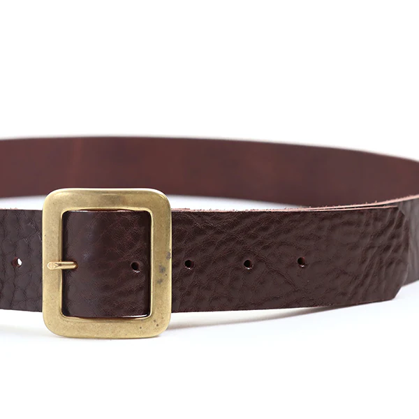 JEAN BELTITALIAN LEATHER / WALNUT COW HIDE / MADE IN UK - Image 4