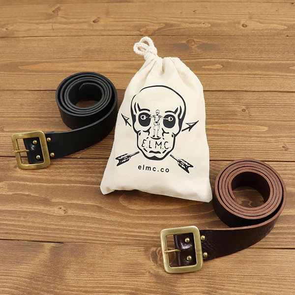 JEAN BELTITALIAN LEATHER / WALNUT COW HIDE / MADE IN UK - Image 6