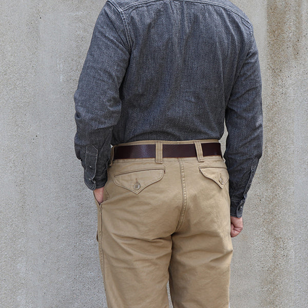 JEAN BELTITALIAN LEATHER / WALNUT COW HIDE / MADE IN UK - Image 8