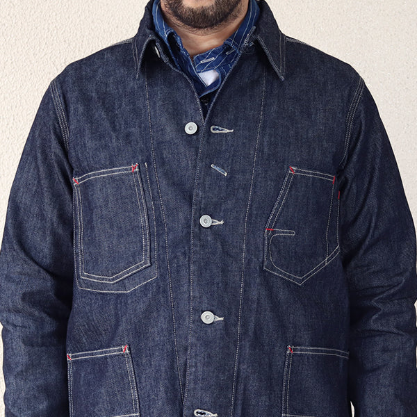 DENIM CHORE JACKET / RAILMAN COVERALL / 12oz SELVEDGE DENIM / INDIGO - Image 10