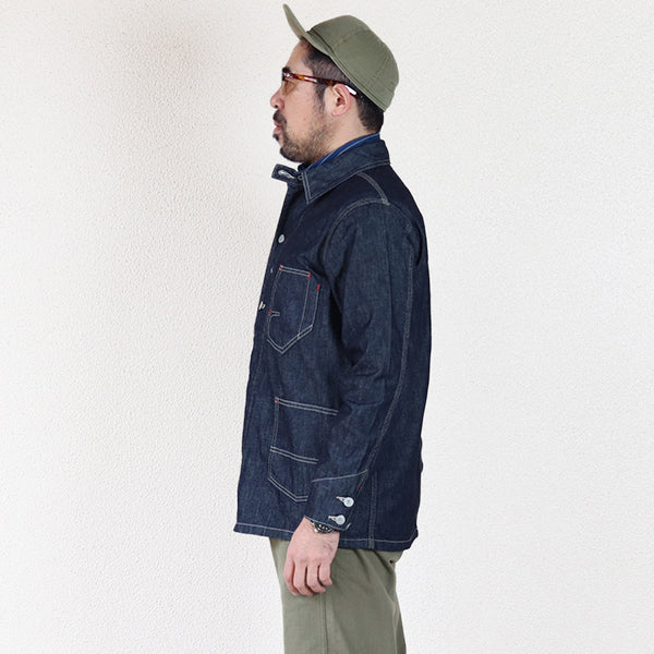 DENIM CHORE JACKET / RAILMAN COVERALL / 12oz SELVEDGE DENIM / INDIGO - Image 3