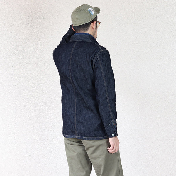 DENIM CHORE JACKET / RAILMAN COVERALL / 12oz SELVEDGE DENIM / INDIGO - Image 4