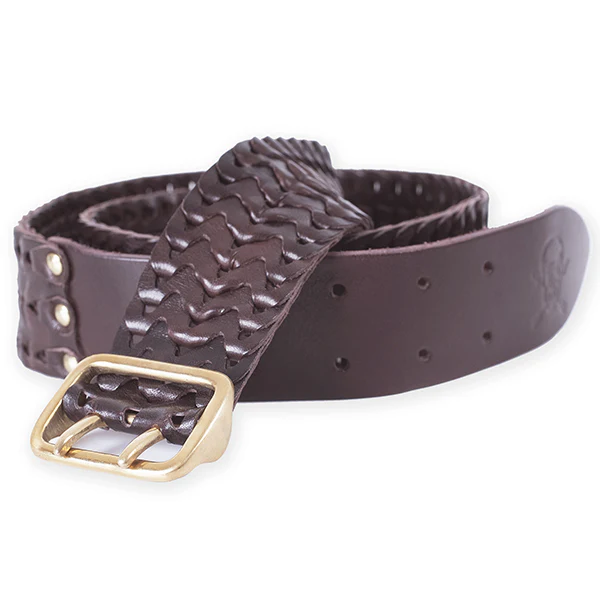 LINK BELT / HORSE HIDE / WALNUT / MADE IN UK - Image 4