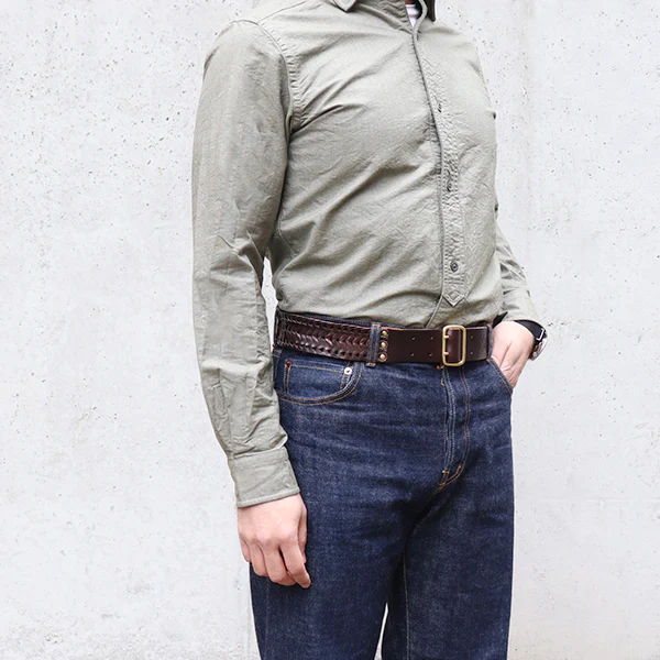 LINK BELT / HORSE HIDE / WALNUT / MADE IN UK - Image 8