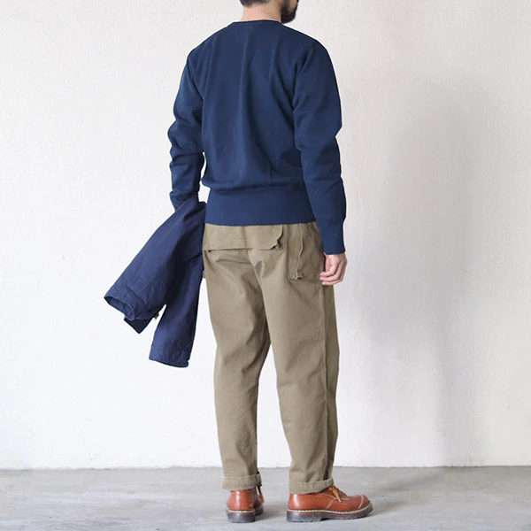 CREW NECK SWEAT SHIRT / NAVY - Image 5