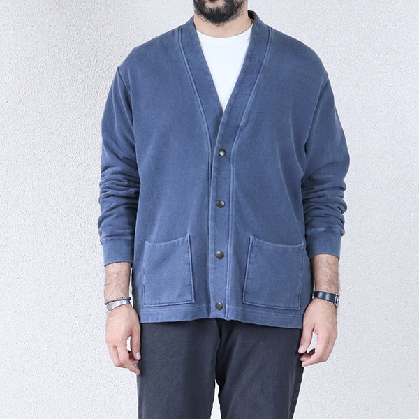 SALE / FADED SWEAT CARDIGAN / PIGMENT DYE - Image 12