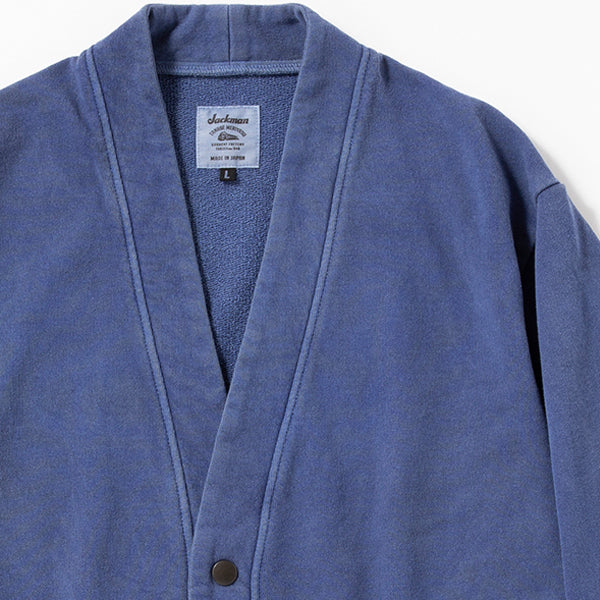 SALE / FADED SWEAT CARDIGAN / PIGMENT DYE - Image 3