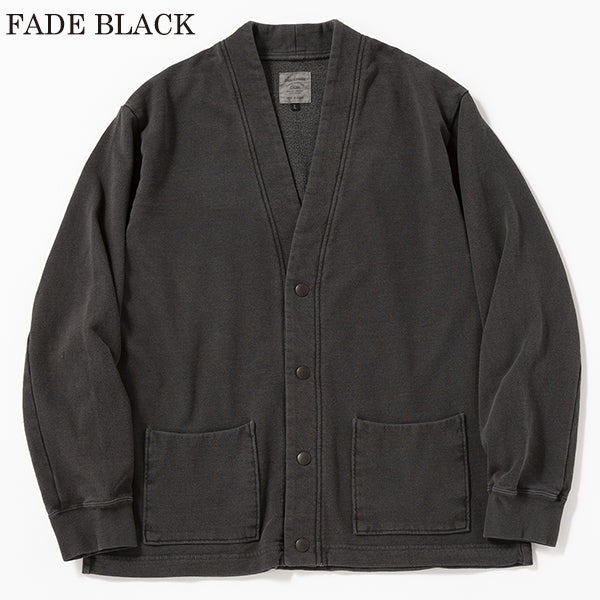 SALE / FADED SWEAT CARDIGAN / PIGMENT DYE - Image 5