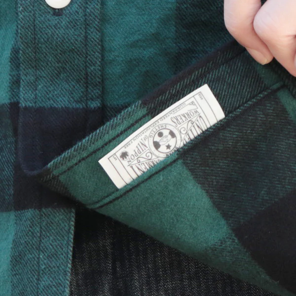 SALE / ICEBREAKER WORK SHIRT / 11oz HEAVYWEIGHT BUFFALO PLAID FLANNEL / GREEN - Image 10