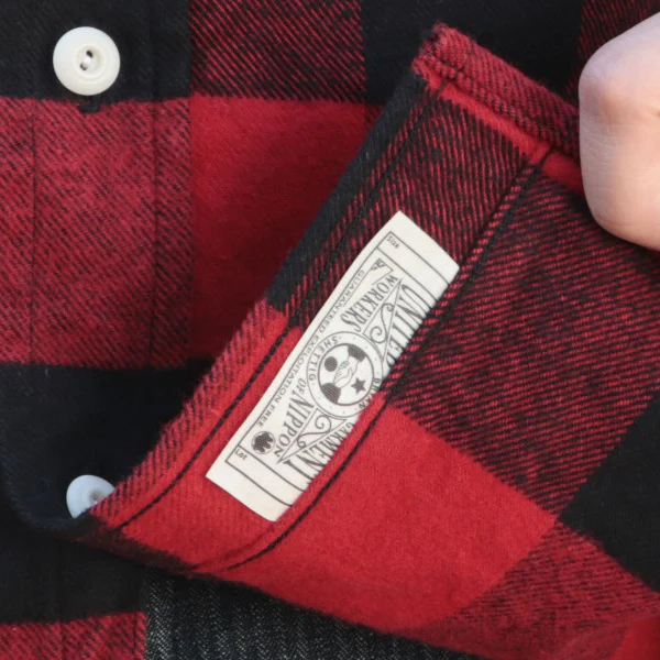 SALE / ICEBREAKER WORK SHIRT / 11oz HEAVYWEIGHT BUFFALO PLAID FLANNEL / RED - Image 10