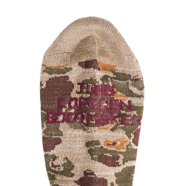 10" BOOTS SOCKS / CAMO OLIVE × GRAINED ORANGE - Image 4