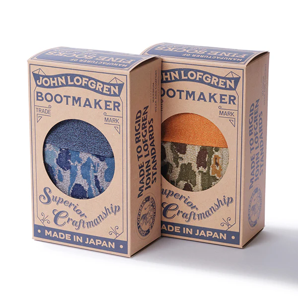 10" BOOTS SOCKS / CAMO OLIVE × GRAINED ORANGE - Image 5