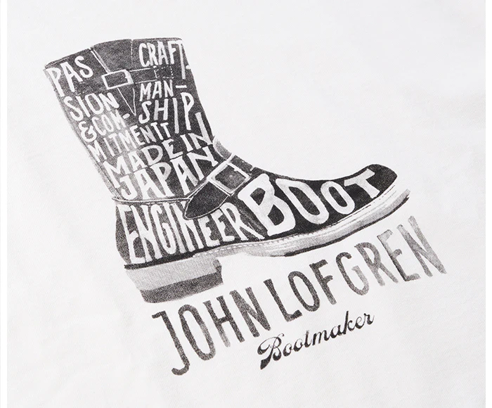 JLB T-SHIRT / ENGINEER BOOTS / OFF WHITE - Image 8