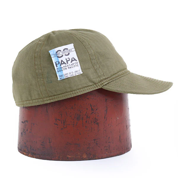 A-3 ATOLL TESTING CAP / OLIVE HERRINGBONE - Image 3