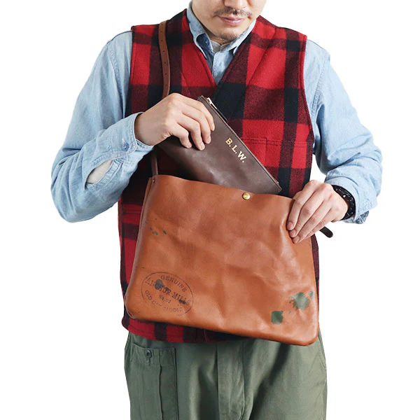 LEATHER WANDER POUCH / COW HIDE - Image 10