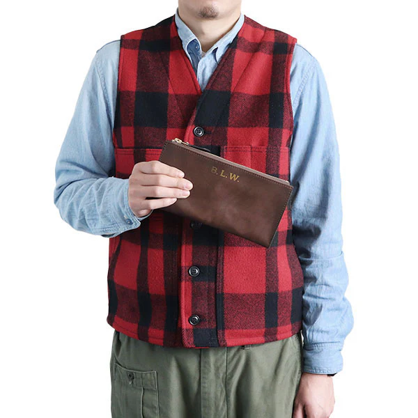 LEATHER WANDER POUCH / COW HIDE - Image 9