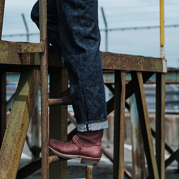 PRE-ORDER 2026 / WABASH ENGINEER BOOTS / EZO SHIKA DEERSKIN / BURNT BURGUNDY - Image 11