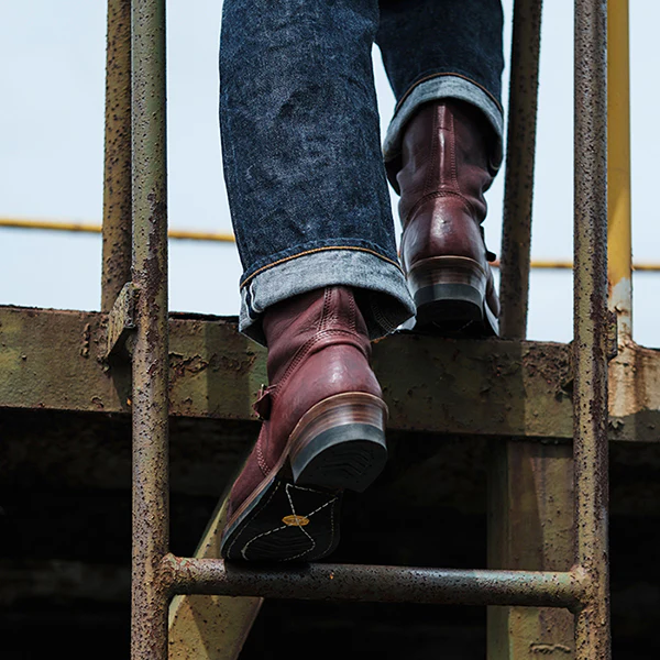 PRE-ORDER 2026 / WABASH ENGINEER BOOTS / EZO SHIKA DEERSKIN / BURNT BURGUNDY - Image 12