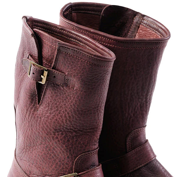 PRE-ORDER 2026 / WABASH ENGINEER BOOTS / EZO SHIKA DEERSKIN / BURNT BURGUNDY - Image 7