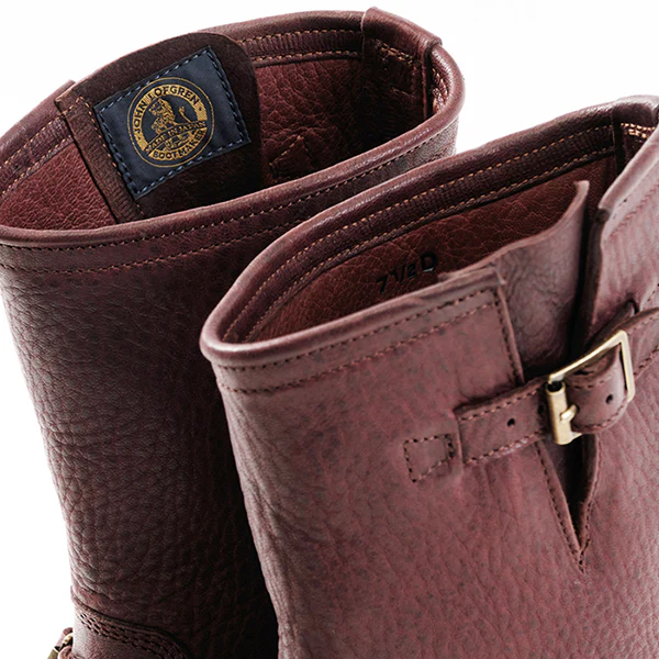 PRE-ORDER 2026 / WABASH ENGINEER BOOTS / EZO SHIKA DEERSKIN / BURNT BURGUNDY - Image 8