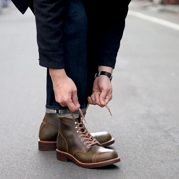 COMBAT BOOTS / HORWEEN LEATHER CXL / DARK OLIVE - Image 11