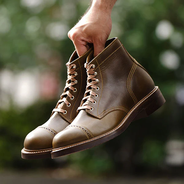 COMBAT BOOTS / HORWEEN LEATHER CXL / DARK OLIVE - Image 12