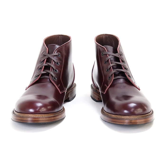 THE STEADFAST CHUKKA BOOTS / CALFSKIN / BURGUNDY - Image 3