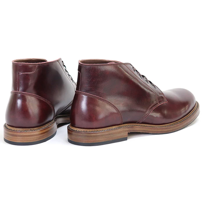 THE STEADFAST CHUKKA BOOTS / CALFSKIN / BURGUNDY - Image 4