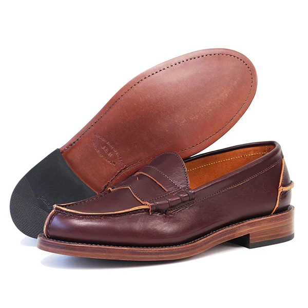 IVY LEAGUE PENNY LOAFERS / CONCERIA TOSCANO LISCIO LEATHER / BURGUNDY - Image 5