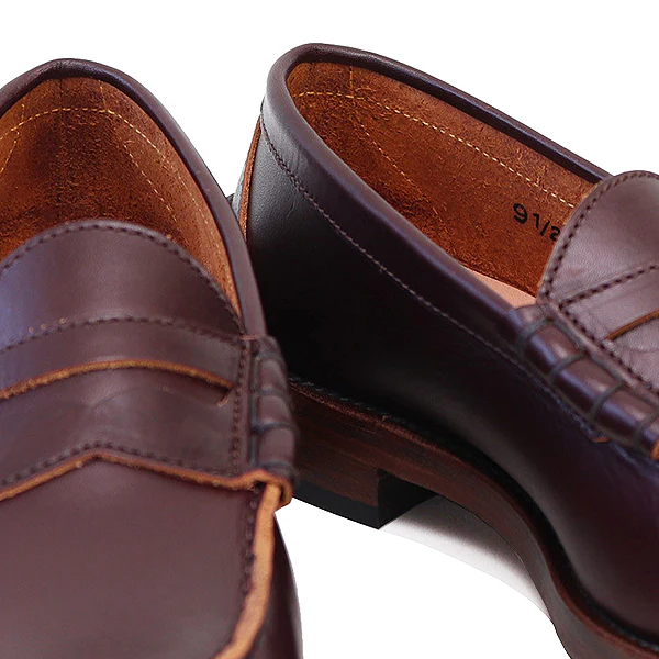 IVY LEAGUE PENNY LOAFERS / CONCERIA TOSCANO LISCIO LEATHER / BURGUNDY - Image 6