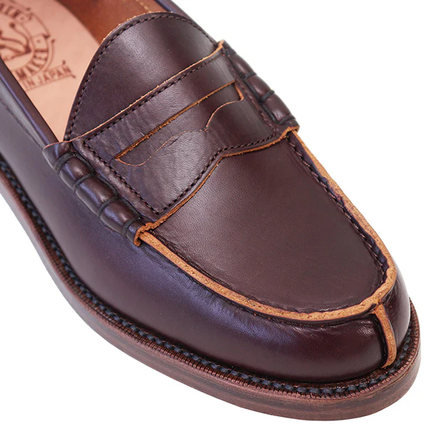 IVY LEAGUE PENNY LOAFERS / CONCERIA TOSCANO LISCIO LEATHER / BURGUNDY - Image 8