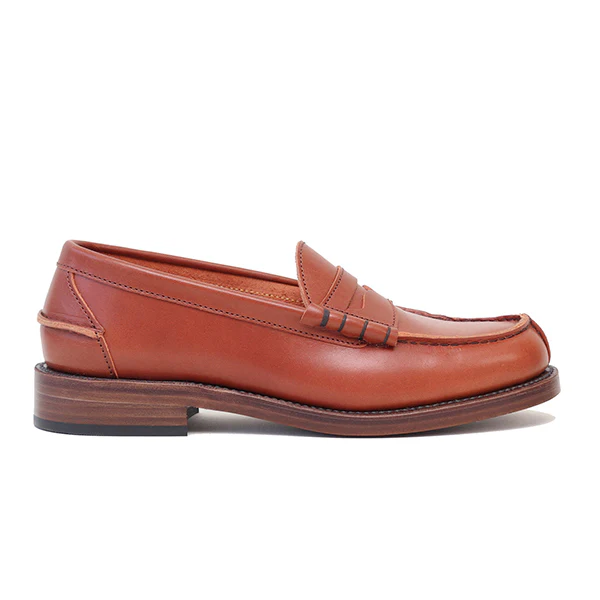 IVY LEAGUE PENNY LOAFERS / CONCERIA TOSCANO LISCIO LEATHER / CAMEL - Image 3