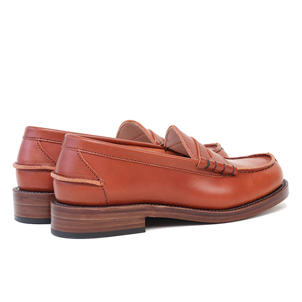 IVY LEAGUE PENNY LOAFERS / CONCERIA TOSCANO LISCIO LEATHER / CAMEL - Image 5