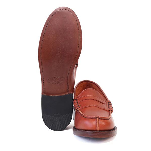 IVY LEAGUE PENNY LOAFERS / CONCERIA TOSCANO LISCIO LEATHER / CAMEL - Image 6
