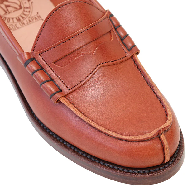IVY LEAGUE PENNY LOAFERS / CONCERIA TOSCANO LISCIO LEATHER / CAMEL - Image 7