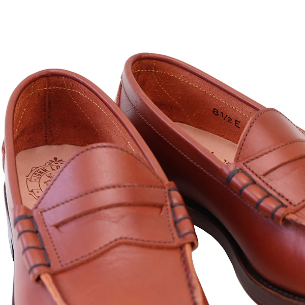 IVY LEAGUE PENNY LOAFERS / CONCERIA TOSCANO LISCIO LEATHER / CAMEL - Image 8