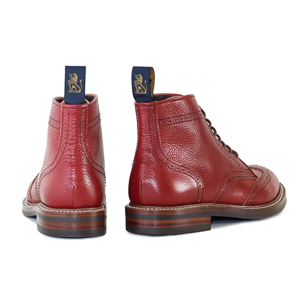 GLOVER BROGUES / CONCERIA 800 VACCHETTA / BURGUNDY - Image 4