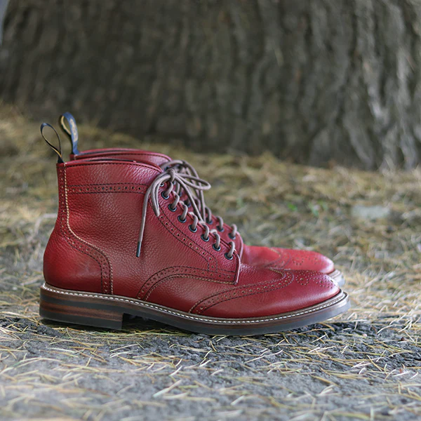 GLOVER BROGUES / CONCERIA 800 VACCHETTA / BURGUNDY - Image 8