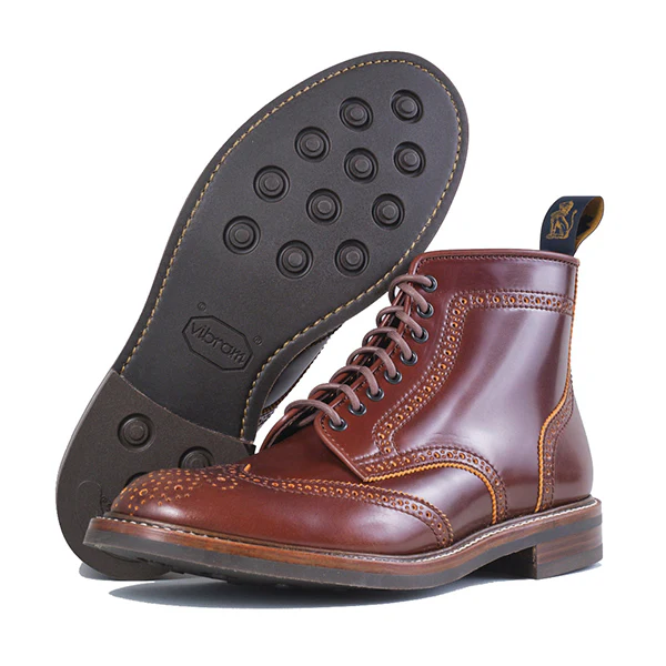 GLOVER BROGUES / SHINKI HIKAKU SHELL CORDOVAN / COGNAC - Image 3