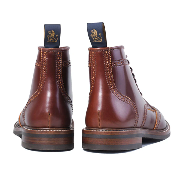 GLOVER BROGUES / SHINKI HIKAKU SHELL CORDOVAN / COGNAC - Image 5