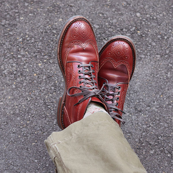 GLOVER BROGUES / SHINKI HIKAKU SHELL CORDOVAN / RED BROWN - Image 12
