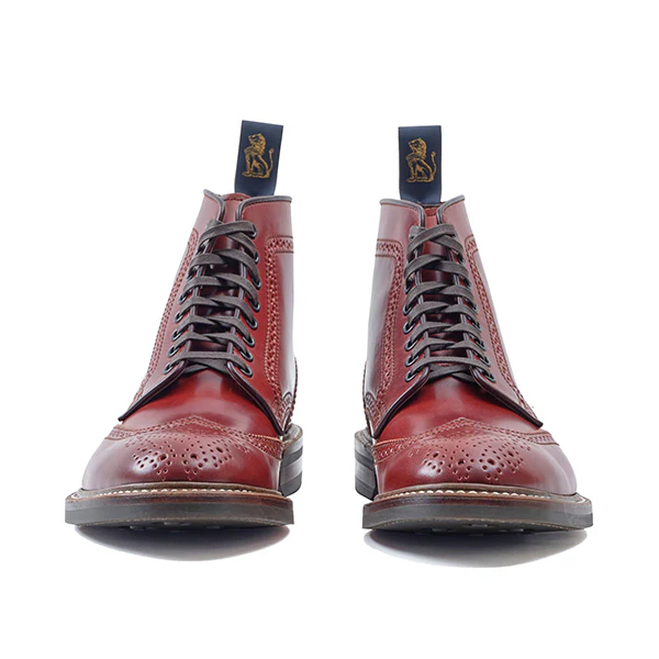 GLOVER BROGUES / SHINKI HIKAKU SHELL CORDOVAN / RED BROWN - Image 3