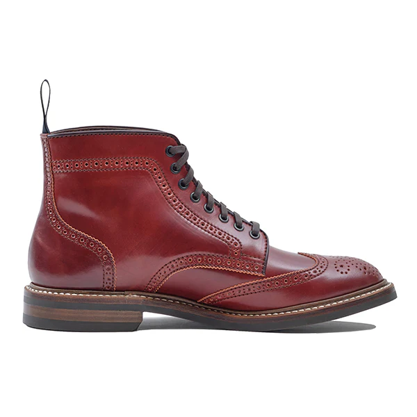 GLOVER BROGUES / SHINKI HIKAKU SHELL CORDOVAN / RED BROWN - Image 4