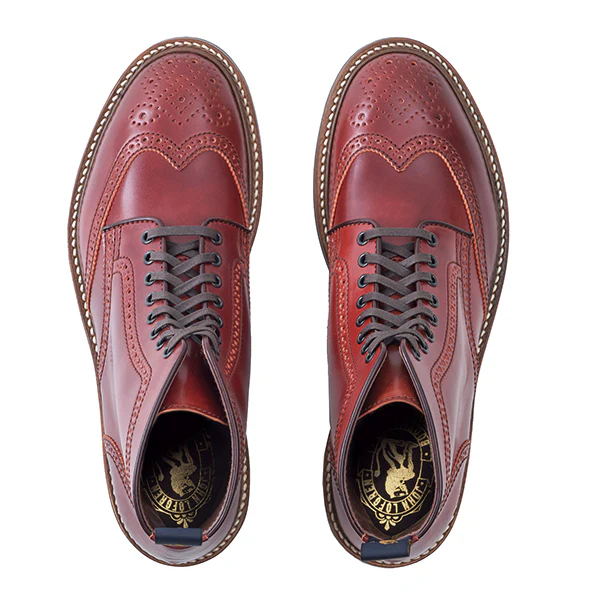 GLOVER BROGUES / SHINKI HIKAKU SHELL CORDOVAN / RED BROWN - Image 7