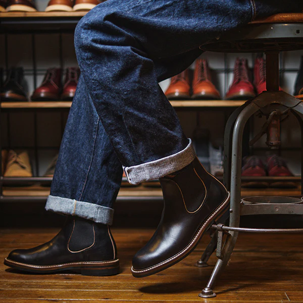 CHELSEA BOOTS / HORWEEN LEATHER CXL / BLACK - Image 6